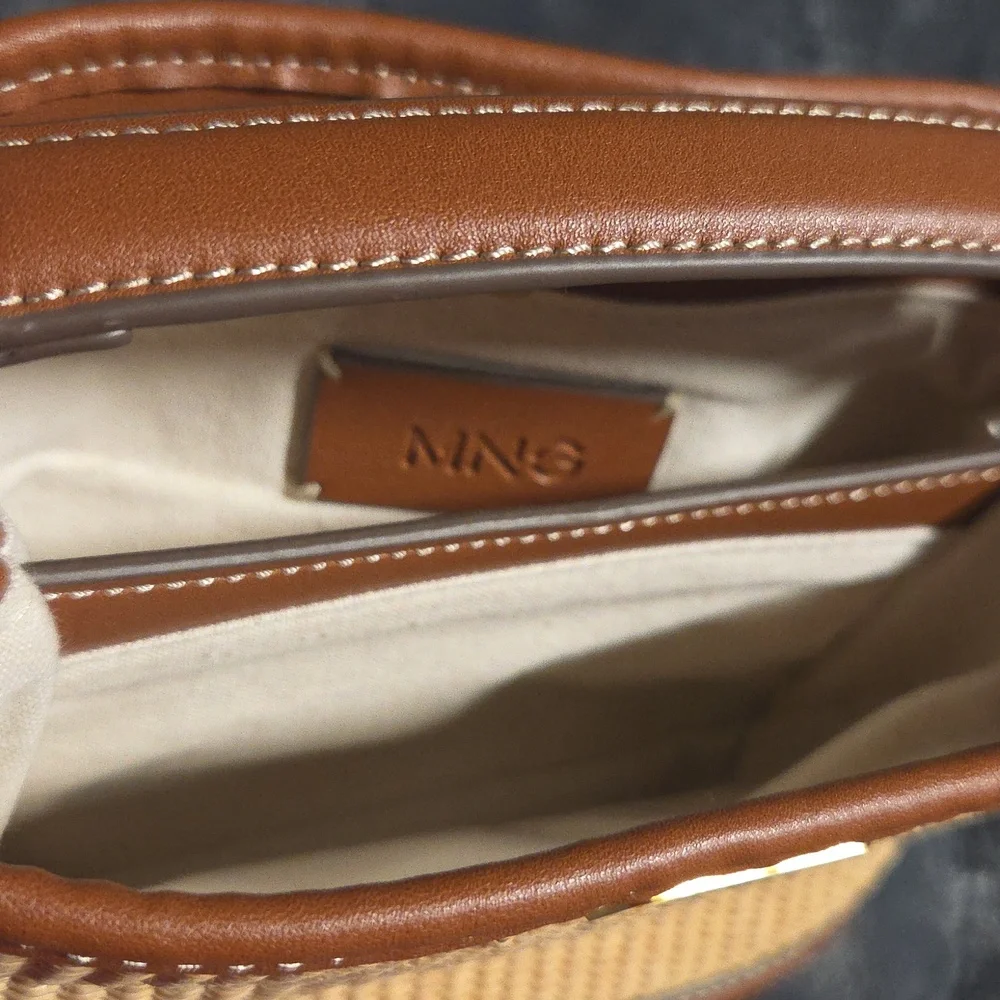 Mango Raffia Effect Bucket Bag - Picture 7 of 10